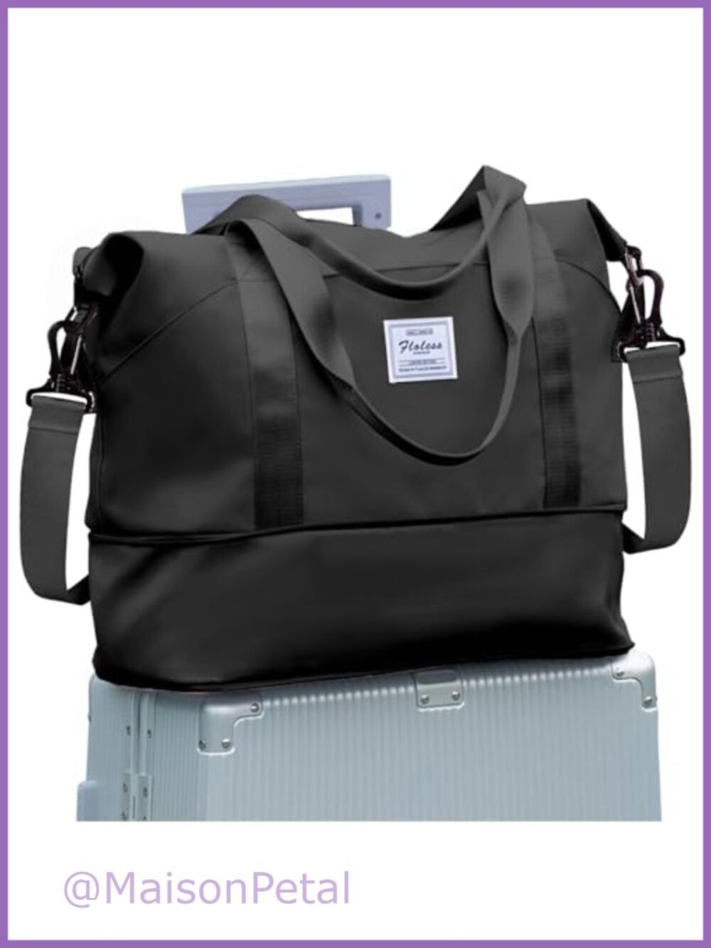 WONHOX Travel Duffle Bag 15.7x11.8x7.9 Carry On Weekender Gym
